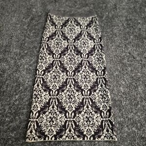 Billabong Elegant Black and Cream Pencil Skirt